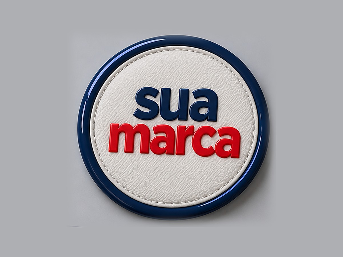 Patch emborrachado em alto relevo